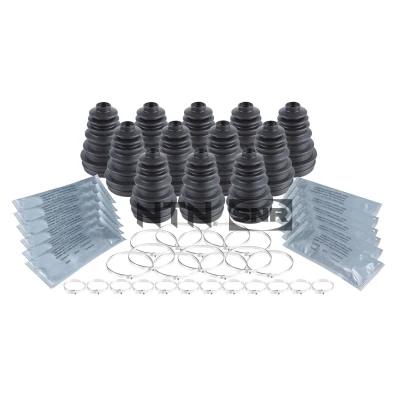 Abbildung von SNR OBK10.003 Achsmanschette radseitig, Vorderachse rechts, links Gummi VOLKSWAGEN: Golf 4 Schrägheck, 5 Touran I