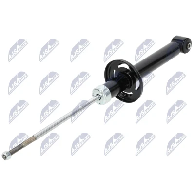 Abbildung von NTY A VW 028 Stoßdämpfer Hinterachse links, rechts Gasdruck Zweirohr Teleskop oben Stift, unten Auge VOLKSWAGEN: GOLF 2