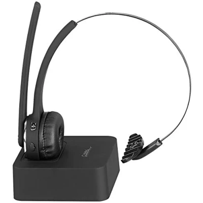 Abbildung von Callstel Mikrofon, Bluetooth: Profi Mono Headset mit Bluetooth, Geräuschunterdrückung, 15 Std. Akku (Headset Telefon, für PC, Freisprecheinrichtung)