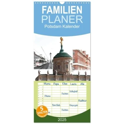 Abbildung von Familienplaner 2025 Potsdam Kalender mit 5 Spalten (Wandkalender, 21 cm x 45 cm), CALVENDO