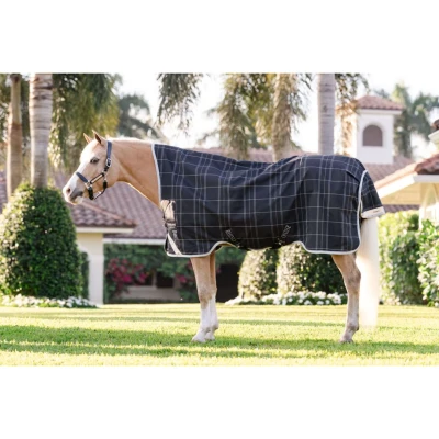 Abbildung von Rhino by Horseware Wug Turnout Pony 0g Schwarz/Grau/Weiß Chk/GrauVerkauft von Agradi