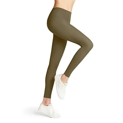Abbildung von FALKE Damen Leggings Pure Matt 50 DEN W LE halb blickdicht einfarbig 1 Stück, Beige (Laurel 7544) neu umweltfreundlich, S M