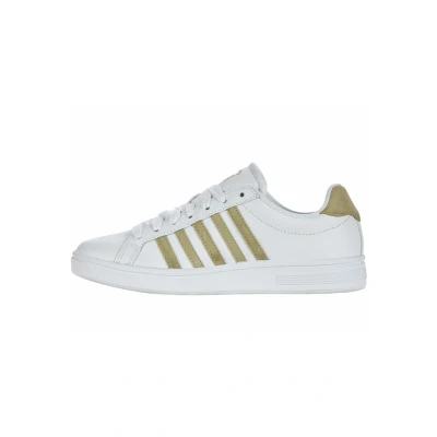 Abbildung von K Swiss Damen Court Sneaker, White/Cornstalk/Metallic, 39 EU