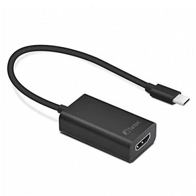 Abbildung von FANTEC UMP HDMI4K USB Typ C Adapter auf 1x HDMI 4K, 20 cm Kabel Aluminium/schwarz