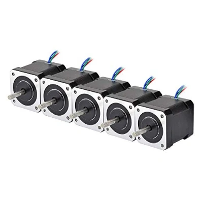 Abbildung von STEPPERONLINE 5 Stücke Nema 17 Schrittmotor Bipolar 59Ncm (84oz.in) 2A 4 Drähte w/ 1m Kabel &amp; Verbinder für 3D DRUCKER/DIY CNC …