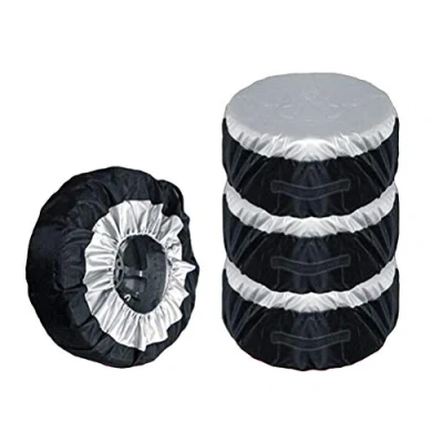 Abbildung von Reifentaschen Set, Auto Reifenschutzhülle 4 teilig, Staubdichte Wasserdicht Reifenabdeckung für sauberen Transport Aufbewahrung, 65cm