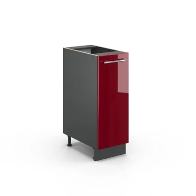 Abbildung von Vicco Apothekerschrank Fame Line, Bordeaux Hochglanz/Anthrazit, 30 cm ohne Arbeitsplatte
