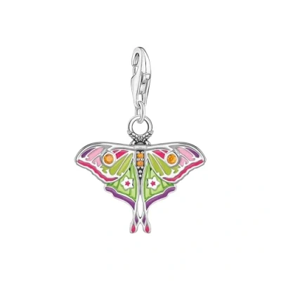 Abbildung von THOMAS SABO Charm Einhänger Nachtfalter bunt, 2209 565 7, 691 mit Zirkonia (synth)