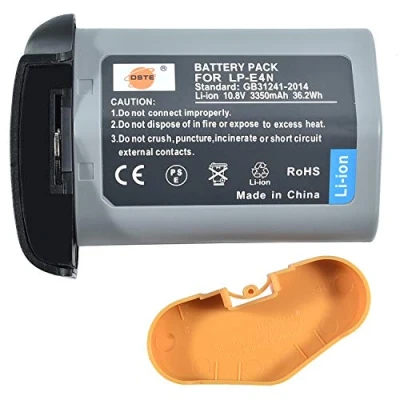 Abbildung von DSTE Ersatz Batterie Akku kompatibel mit LP E4N(LP E19),Canon EOS 1D X Mark II,EOS X,EOS IV,EOS 1Ds III,EOS III Kamera