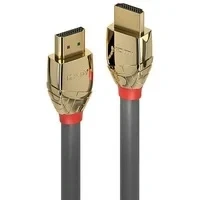 Abbildung von LINDY 37602 HDMI Kabel 2.1 Gold Line High Speed 2 Meter mit Ethernet, 10k@120Hz 3D 1080p HDCP 2.3 120Hz 144Hz HDR ARC CEC ATC, ATC getestet, TV OLED, Monitor, Xbox, Blu Ray, Soundbar