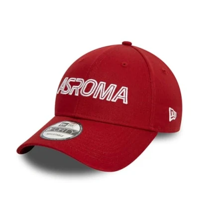 Abbildung von New Era 9FORTY Strapback Wordmark AS ROMA Cap, Herren, Größe: One Size, Red