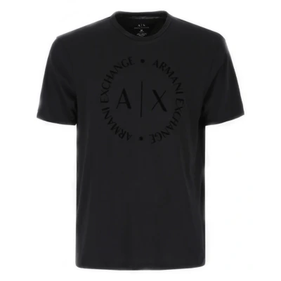 Abbildung von Armani Exchange Tshirt print, Herren, Größe: Medium, Navy blazer