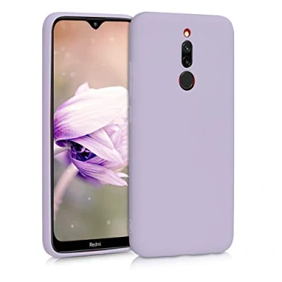 Abbildung von kwmobile Handyhülle kompatibel mit Xiaomi Redmi 8 Hülle Handy Case aus weichem Silikon in Lavendel