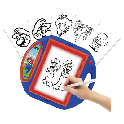 Abbildung von Lexibook Zeichenprojektor mit Schablonen und Stempeln Super Mario