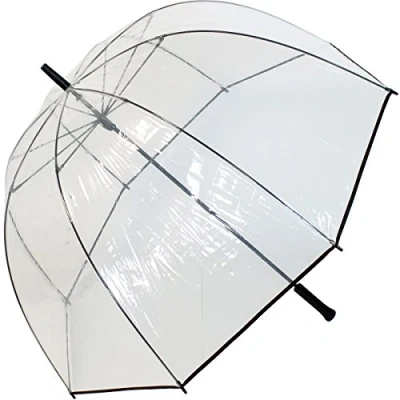 Abbildung von HAPPY RAIN Langregenschirm XXL Glockenschirm transparent sehr groß, extra groß