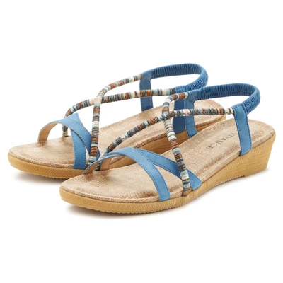 Abbildung von Vivance Sandale, mit dezenten Schmuckelementen, Sandalette, Sommerschuh VEGAN