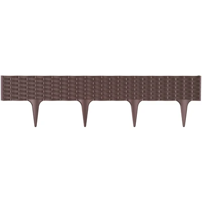 Abbildung von Prosperplast Beetumrandung &quot;Garden border R222&quot;, rechteckig, Länge 390 cm, dunkelbraun