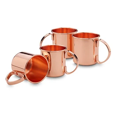 Abbildung von ECHTWERK Becher, (Set, 4 tlg.), Moscow Mule Kupferbecher, Cocktailgläser, bruchsicher, 450 ml, 4tlg