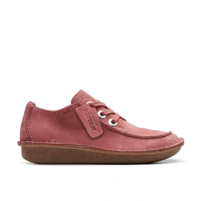 Abbildung von Clarks Originals Sportlicher Schnürer, Damen, Größe: 41, Rot Leder