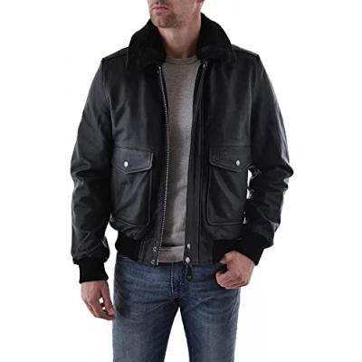 Abbildung von Schott Lederjacke, Herren, Größe: XL, Black
