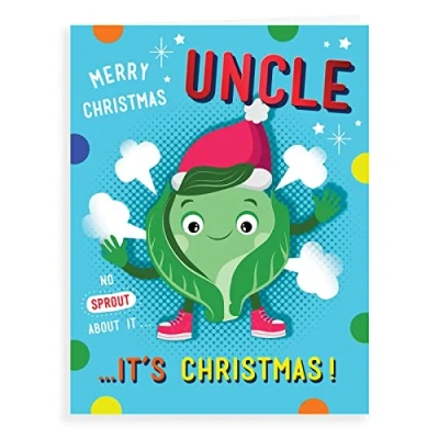 Abbildung von Piccadilly Greetings Weihnachtskarte, Onkel, 20,3 x 15,2 cm