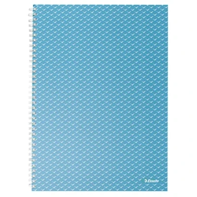 Abbildung von 4 x Esselte Collegeblock Colour&#039;Breeze A5 kariert 80 Blatt blau