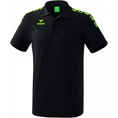 Abbildung von Erima Fussball Teamsport Essential 5C Poloshirt, Herren, Größe: Small, Schwarzgruen