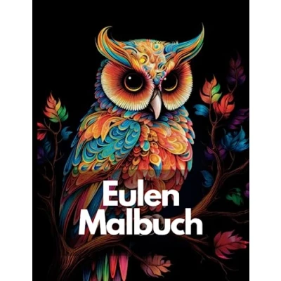 Abbildung von Eulen Malbuch für Erwachsene: 40 Malvorlagen, zum Ausmalen, Stressabbauen und Entspannen, Jung Alt: Tolles Geschenk Familie Freunde