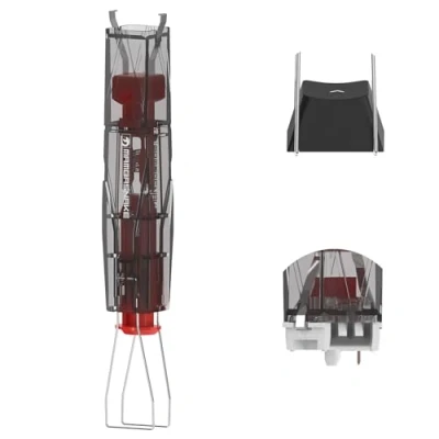 Abbildung von MAMBASNAKE 2 in 1 Keycap Switch Remover Puller für Hot Swap Mechanische Tastatur, Edelstahl MX Tastenkappen Abzieher, Entferner Tastaturabzieher DIY Gaming Schwarz Durchscheinend