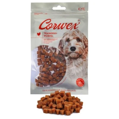 Abbildung von Corwex Trainingswürfel (500g, Huhn) Hundesnacks mit Huhn, Monoprotein, Trainee Snack, getreidefreie Leckerlie fürs Hundetraining