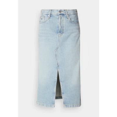 Abbildung von Tommy Jeans Claire Skirt Jeansrock, Damen, Größe: 32, Denim light