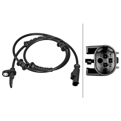 Abbildung von HELLA 6PU 358 217 261 ABS Sensor Hallsensor 2 885 FIAT: Ducato III Kastenwagen, Bus, Pritsche / Fahrgestell