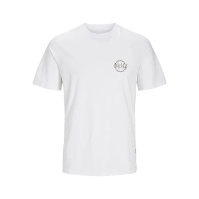 Abbildung von JACK&amp;JONES Herren Jorbushwick Circle Tee Ss Crew Neck T Shirt, Bright White, Medium