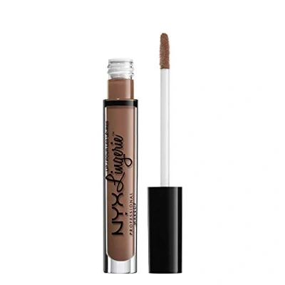 Abbildung von NYX Professional Makeup Lip Lingerie Liquid Lipstick, Cremig mattes Finish, Langanhaltend, Vegane Formel, Farbton: Honeymoon