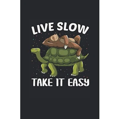 Abbildung von Love slow take it easy: Notizbuch, A5 mit 120 linierten Seiten