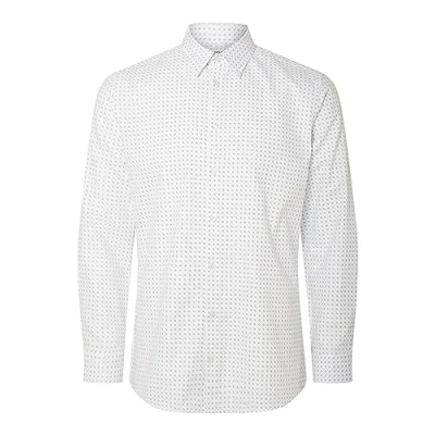 Abbildung von Selected Homme Sohoethanaop LS B NOOS Hemd, Herren, Größe: Medium, White