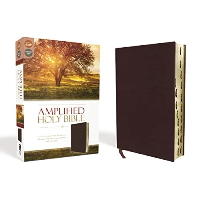 Abbildung von Amplified Holy Bible, Bonded Leather, Burgundy, Thumb Indexed: Captures the Full Meaning Behind Original Greek and Hebrew