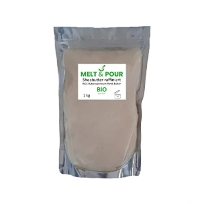 Abbildung von 1 kg Raffinierte Sheabutter Bio Vegan zertifiziert Kosmetik Rein Naturlich Cosmos