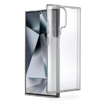 Abbildung von Hama Hülle für Galaxy S24 Ultra (Handyhülle, Schutzhülle Rückseite, Case, Kratzfest, extra Schutz Kamera und Display, Wireless Charging kompatibel, transparent, Slim, dünn) durchsichtig