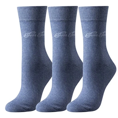Abbildung von TOM TAILOR 3er Pack Damen Socken Basic, einfarbig Hellblau 35 38