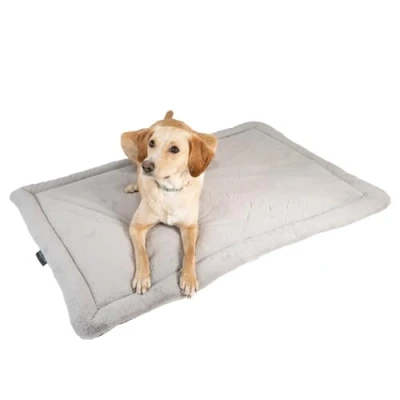 Abbildung von MyBestBuddy Hundekissen Komfort grau 120x80 cm XXL, allergikerfreundlich (100% Polyester), rutschfest 40C waschbar mit flauschigem Stoffbezug Hundematte BZW. Hundebett für sehr große Hunde