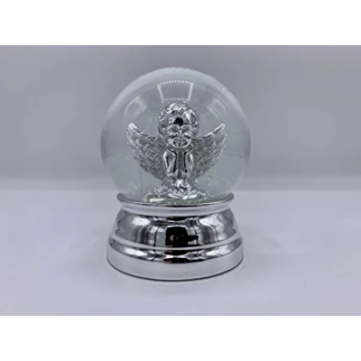 Abbildung von Hermann Bauer jun. Kollektion Schneekugel Engel 10 cm (versilbert, anlaufgeschützt)