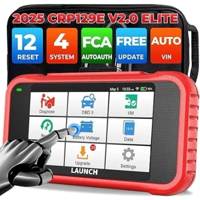 Abbildung von LAUNCH CRP129E obd2 Diagnosegerät Auto,KFZ Codeleser EOBD Tester für die ABS SRS Motor und Getriebe mit Service Funktionen DPF,Öl,EPB,SAS,TPMS,BMS,Drosselklappe regulieren,Injektor Codierung,FCA