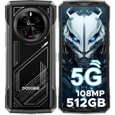 Abbildung von DOOGEE V40 5G Outdoor Handy Ohne Vertrag Android 14, Dimensity 7300, 32GB + 512GB Smartphone, 8680mAh/33W, 6.78 Zoll FHD+ 120Hz, 108MP+20MP Nachtsicht, IP68/69K/NFC/GPS/Face ID