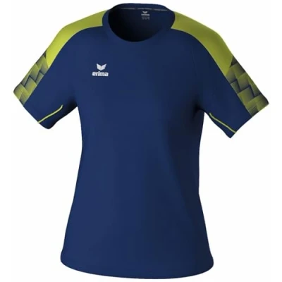 Abbildung von Erima Damen EVO Star leichtes T Shirt (1082420), new navy/lime, 34