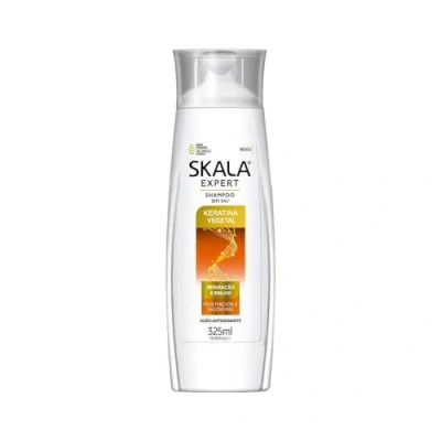 Abbildung von SKALA Keratina Shampoo 325 ml Glättet &amp; stärkt das Haar Für strapaziertes Haar, weiß