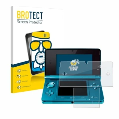 Abbildung von BROTECT Entspiegelungs Schutzglas für Nintendo 3DS Schutz Folie Panzerfolie Glas Matt [Extrem Kratzfest 9H, Anti Reflex, Fingerprint]