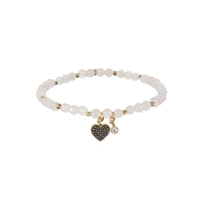 Abbildung von Fossil Vintage Motifs Armband goldcoloured/pink, Damen, Größe: One Size, Gold coloured/pink