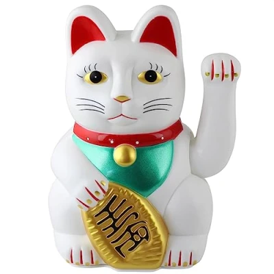 Abbildung von Freak Scene Superfreak Glückskatze Maneki Neko Winkekatze 20 cm weiß