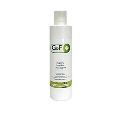 Abbildung von Shampoo gegen Haarausfall. Haarausfall für Männer und Frauen in 300ml Flasche. stoppt den stimuliert sein Wachstum. Verhindert Sturz. Haarpflege.